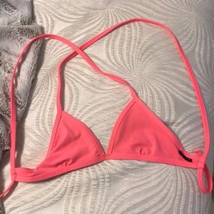 💕Pink jolyn swim triangle top